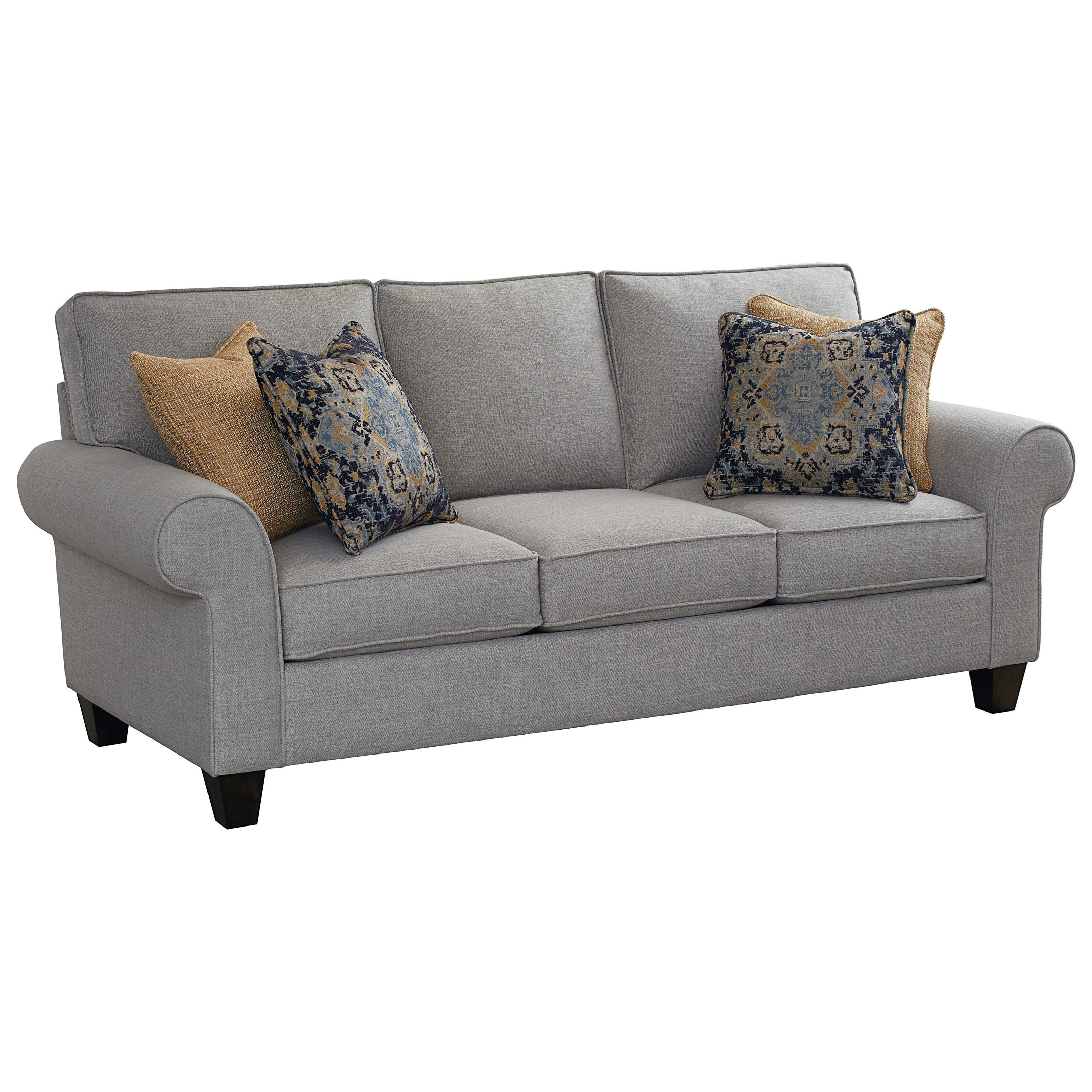 Bassett Sanderson Casual Queen Sleeper Sofa Find Your Furniture